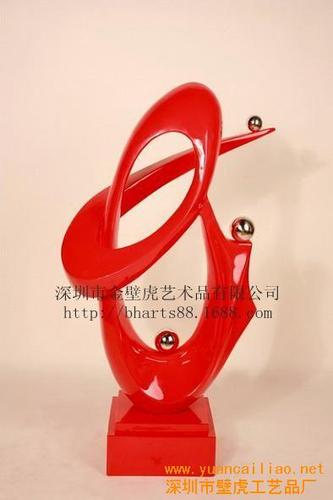 深圳金属雕塑厂供应创意现代简约树脂雕塑家居摆件工艺品(图)